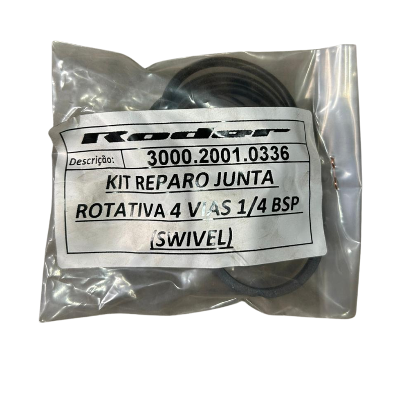 Kit Reparo Junta Rotativa 4 Vias 1/4 BSP (Swivel) - 3000.2001.0336