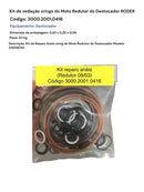 Kit de Vedação Orings do Moto Redutor do Destocador - 3000.2001.0416